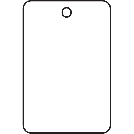 1 <span class='fraction'>3/4</span> x 2 <span class='fraction'>7/8</span>" White Garment Tags