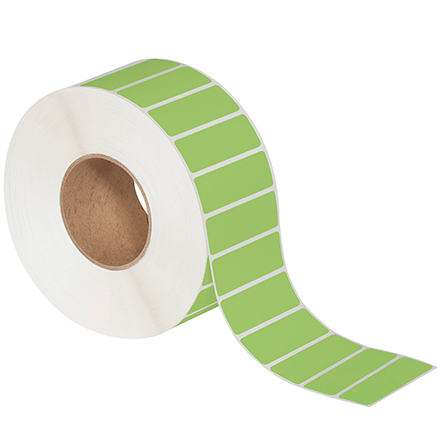 3 x 1" Green Thermal Transfer Labels